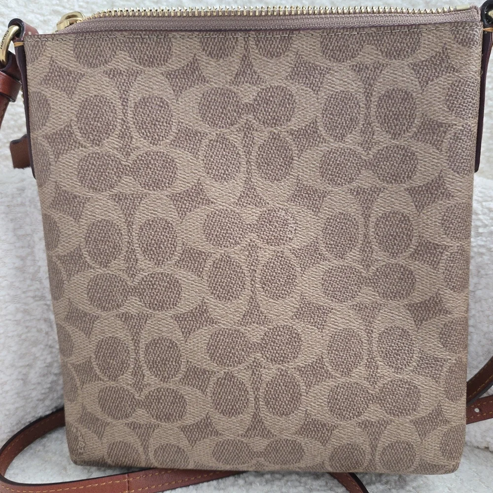 Coach EUC Kitt Signature Jacquard Crossbody Bag - Picture 10 of 16
